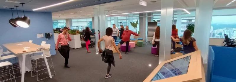 ginástica laboral na empresa berrini